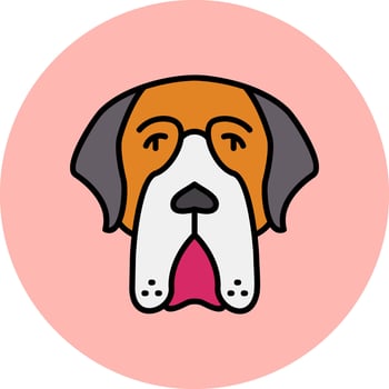 Saint Bernard Vector Icon
