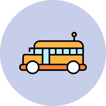 School Bus Vector Icon