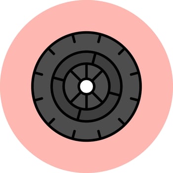 Wheel Vector Icon