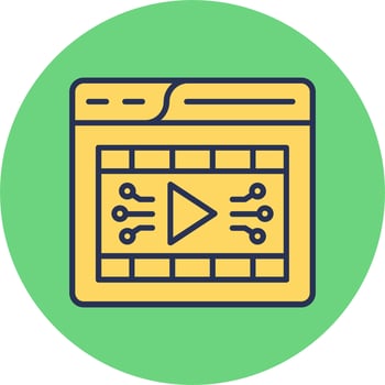 Video Player Vector Icon