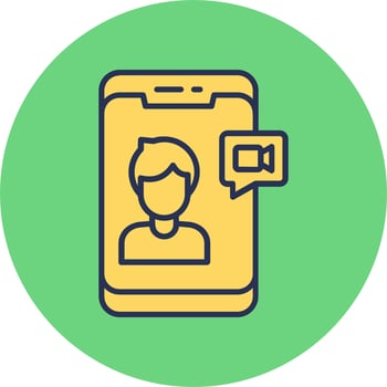 Video Call Vector Icon