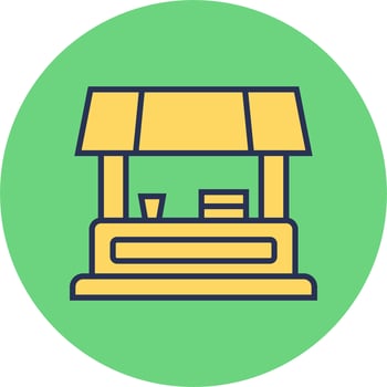 Food Stall Vector Icon