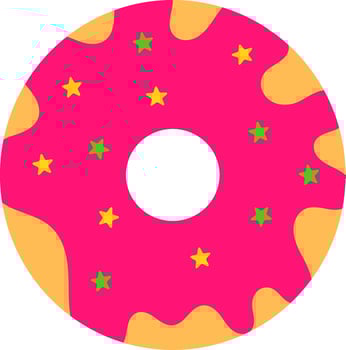 Pink Donut Vector