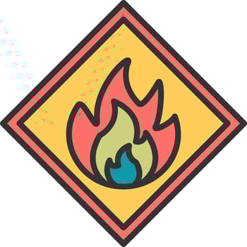 Flammable Vector Icon