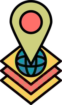 Geographical Vector Icon