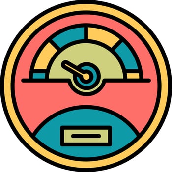 Speedometer Vector Icon