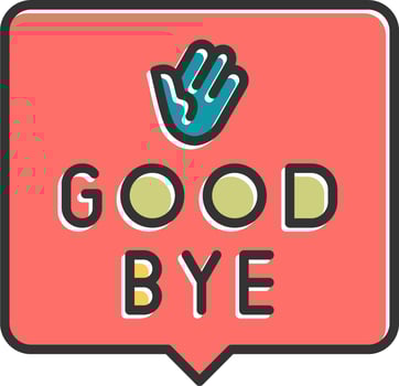 Good Bye Vector Icon