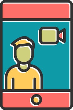 Videocall Vector Icon