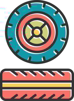 Tires Vector Icon