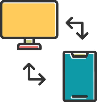 File Transfer Vector Icon