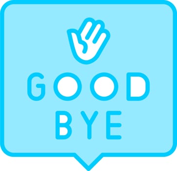 Good Bye Vector Icon