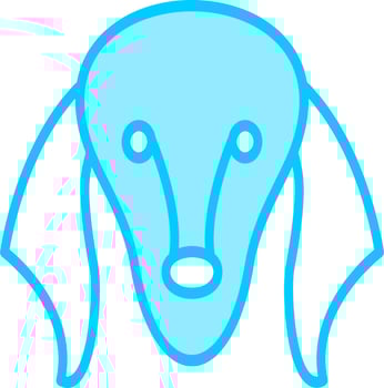 Saluki Vector Icon