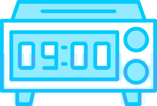 Digital Clock Vector Icon