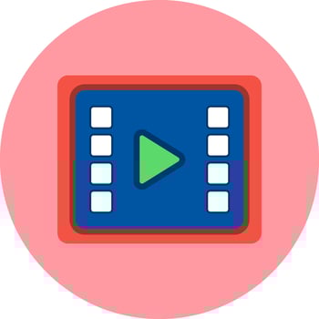 Video Processing Vector Icon
