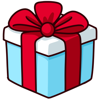 cute christmas element in cartoon style png