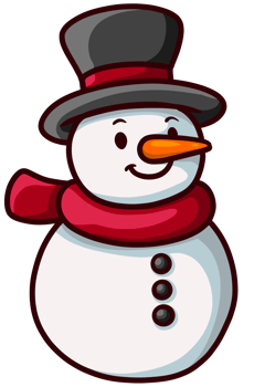 cute christmas element in cartoon style png