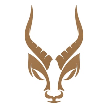 antelope logo vector illustrations design icon logo