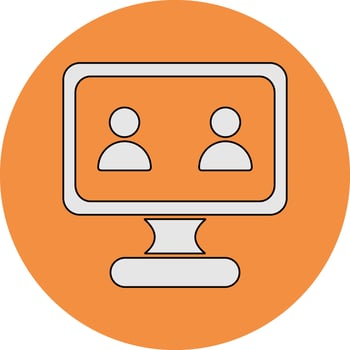 Video Conference Vector Icon