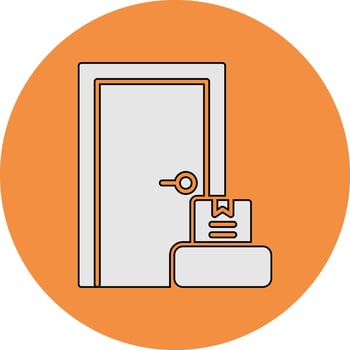 Door To Door Vector Icon