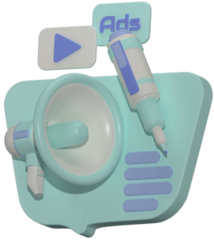 3D Icon and illustration marketing SEO png