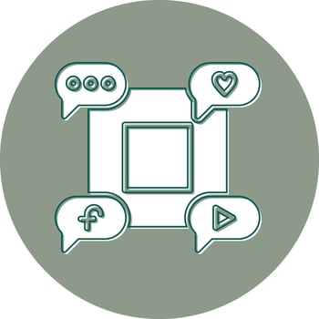 Social Media Vector Icon