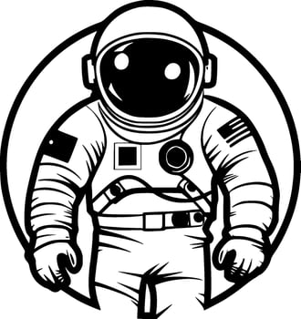Astronaut - High Quality Vector Logo - Vector illustration ideal for T-shirt graphic