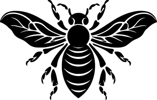 Bee - High Quality Vector Logo - Vector illustration ideal for T-shirt graphic
