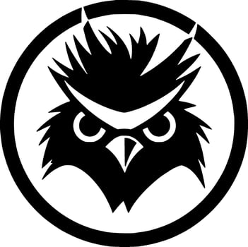Bird - Black and White Isolated Icon - Vector illustration