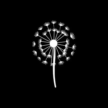Dandelion - Minimalist and Flat Logo - Vector illustration