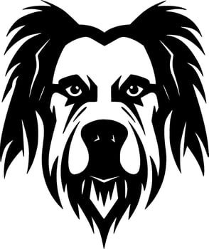 Dog - Minimalist and Flat Logo - Vector illustration