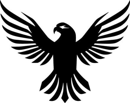 Eagle, Minimalist and Simple Silhouette - Vector illustration