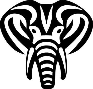 Elephant - Minimalist and Flat Logo - Vector illustration