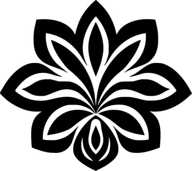 Flower, Minimalist and Simple Silhouette - Vector illustration