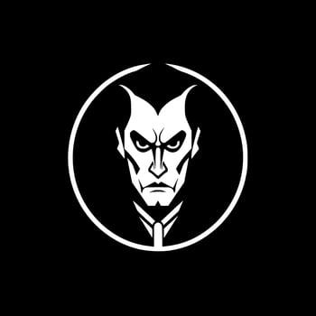 Gothic - Black and White Isolated Icon - Vector illustration