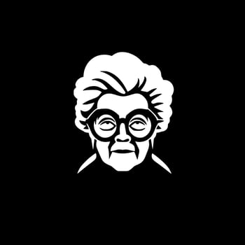 Grandma - Minimalist and Flat Logo - Vector illustration