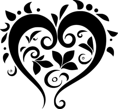 Heart - Minimalist and Flat Logo - Vector illustration
