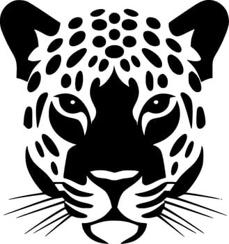 Leopard, Minimalist and Simple Silhouette - Vector illustration