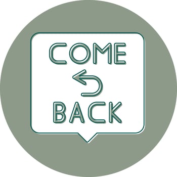 Come Back Vector Icon