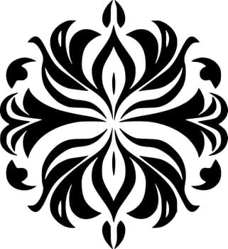 Mandala - Minimalist and Flat Logo - Vector illustration