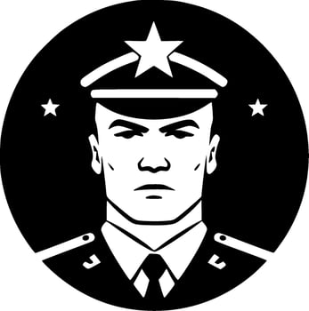 Military - High Quality Vector Logo - Vector illustration ideal for T-shirt graphic