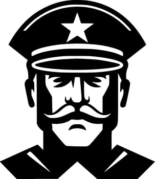 Military, Minimalist and Simple Silhouette - Vector illustration