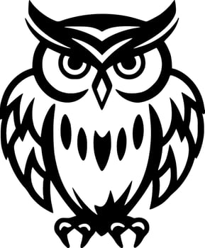 Owl - Minimalist and Flat Logo - Vector illustration