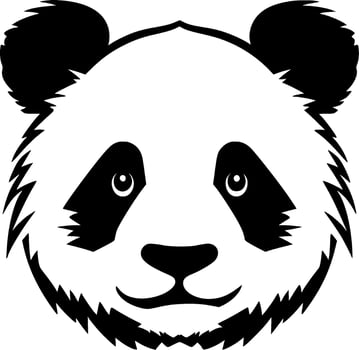 Panda - High Quality Vector Logo - Vector illustration ideal for T-shirt graphic