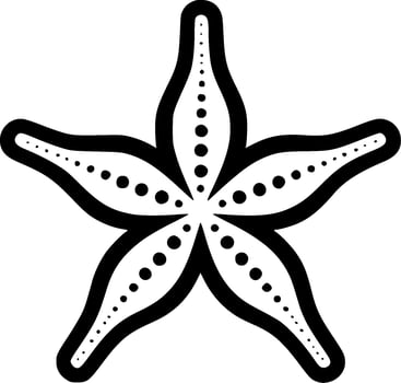 Starfish - Minimalist and Flat Logo - Vector illustration