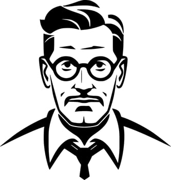 Teacher - Minimalist and Flat Logo - Vector illustration