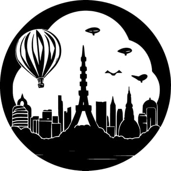 Travel, Minimalist and Simple Silhouette - Vector illustration