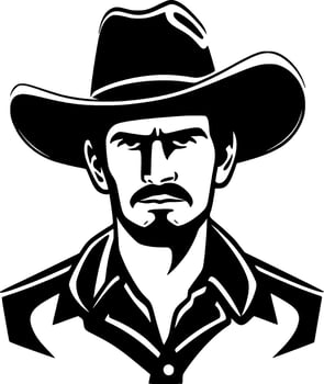 Western, Minimalist and Simple Silhouette - Vector illustration
