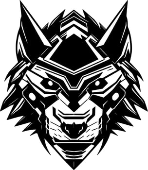 Wolf, Minimalist and Simple Silhouette - Vector illustration