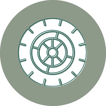 Wheel Vector Icon