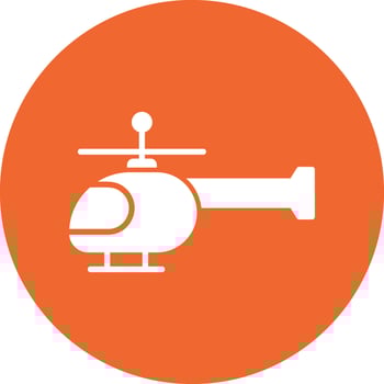 Helicopter Vector Icon
